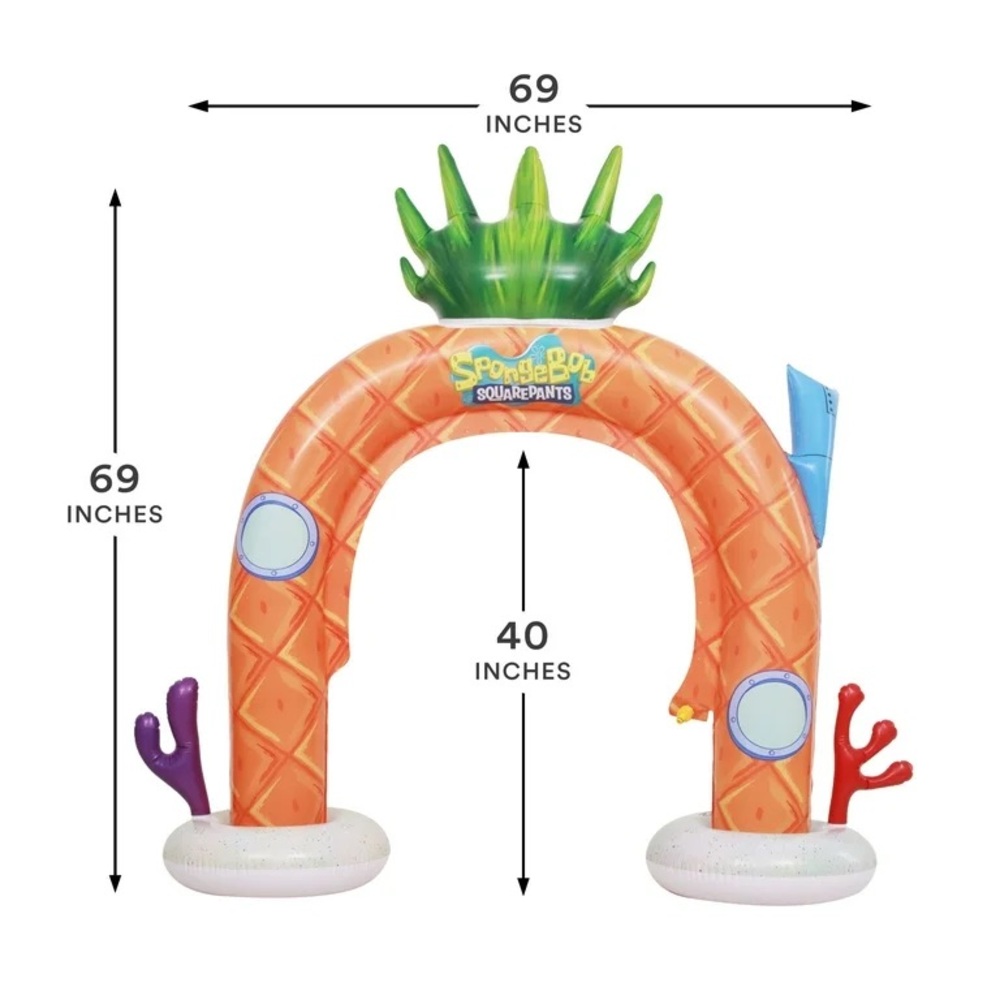 NWT Nickelodeon SpongeBob SquarePants Arch Sprinkler - Picture 3 of 4